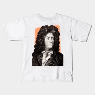 Italian French Composer Jean-Baptiste Lully illustration Kids T-Shirt